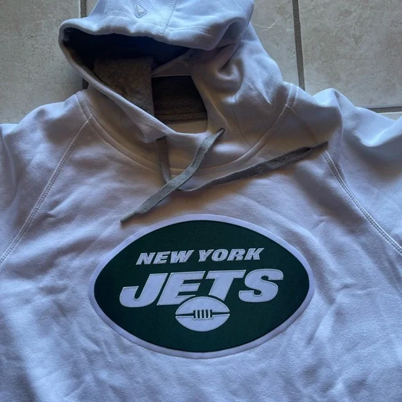 Antigua Gray and White Hoodie New York Jets! New without tags! - Picture 4 of 11